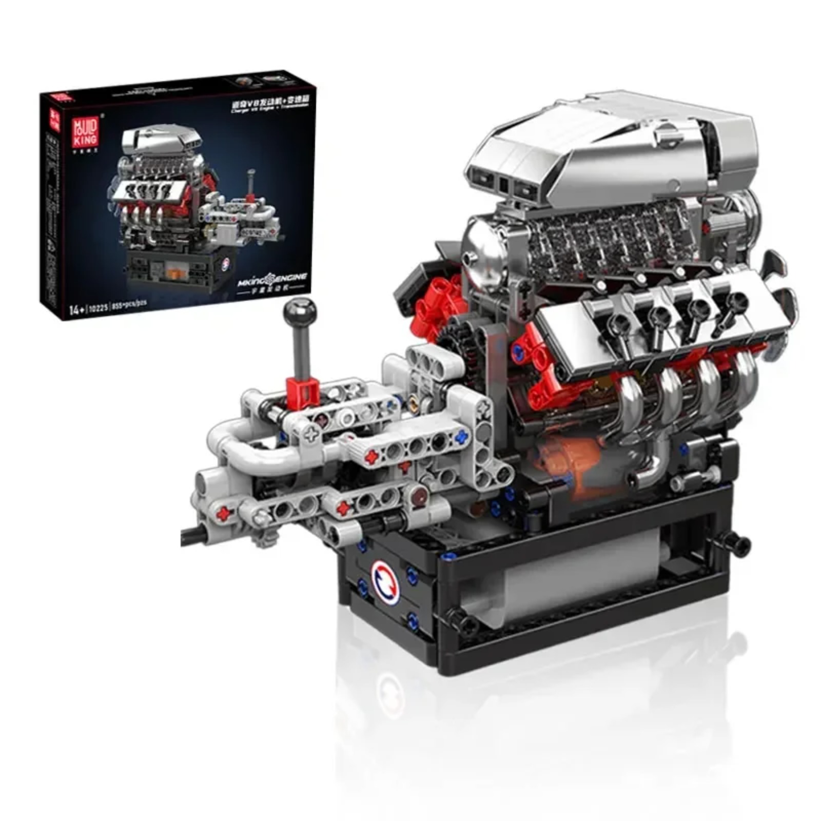 Model Kit V8 - مجموعة بناء نموذج المحرك Mould King