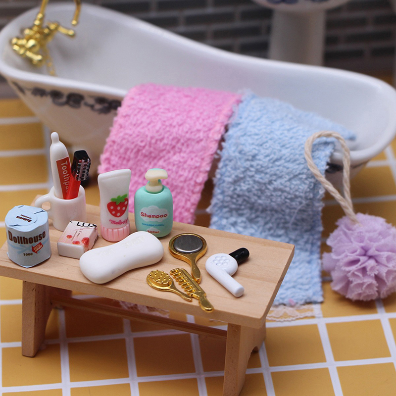 Model Kit Tools - بيت الدمية مصغرة العملي ملحقات الحمام