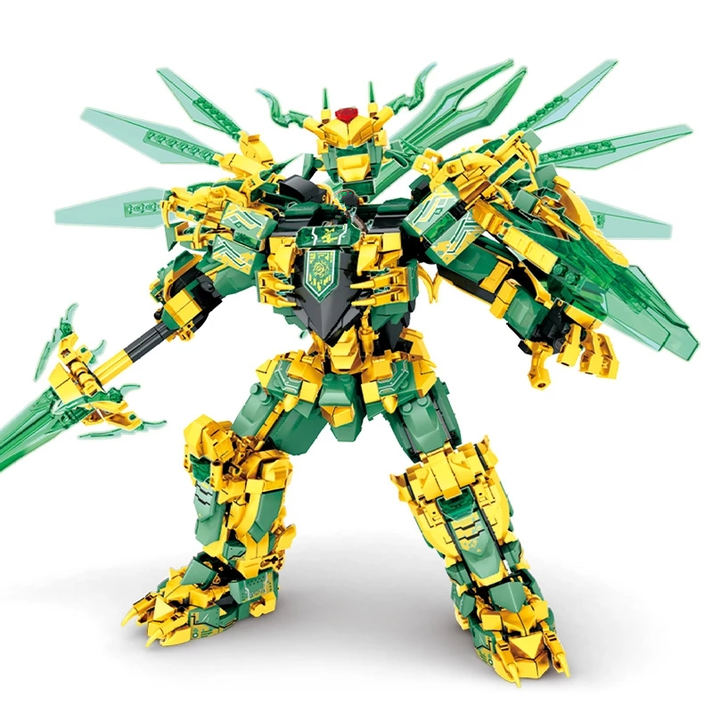 Model Kit Ninja - 1618 قطعة من مكعبات البناء لنموذج