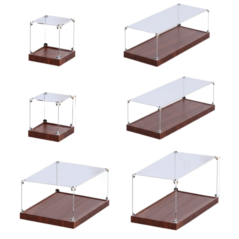 Model Kit Display Case - صندوق عرض أكريليك شفاف، تصميم قابل
