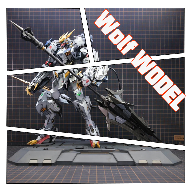 Model Kit Gundam Barbatos - 【متوفر في المخزون】نموذج تجميع وولف كينج