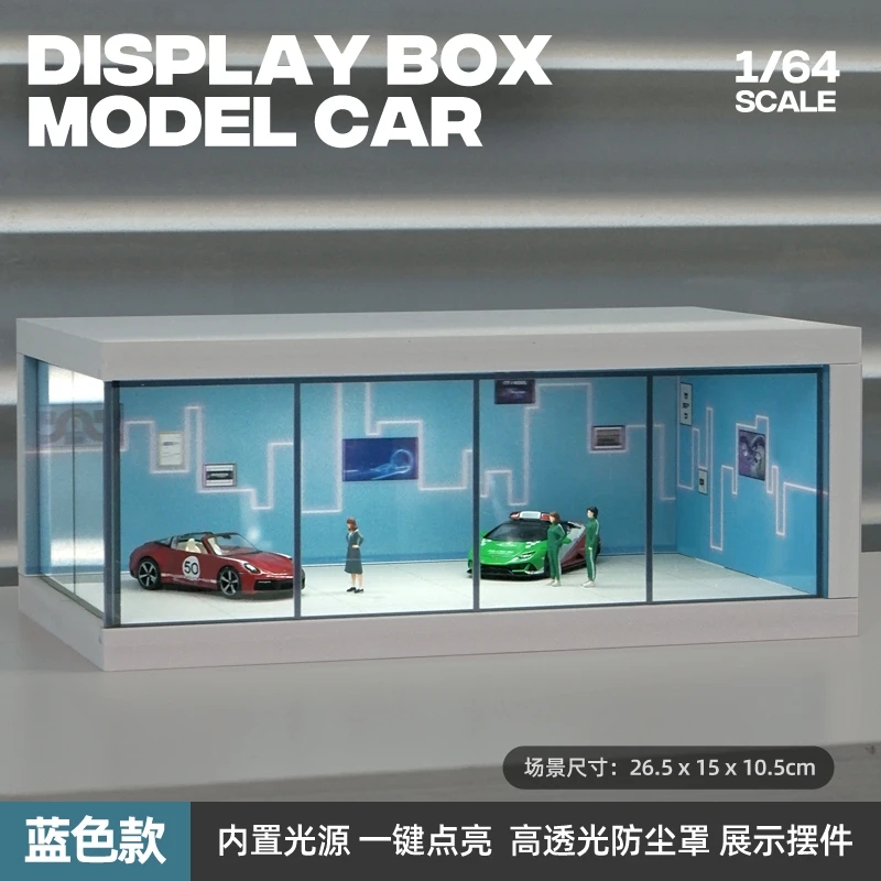Model Kit Display Case - 1/64 محاكاة مصغرة الشكل المشهد الدعائم