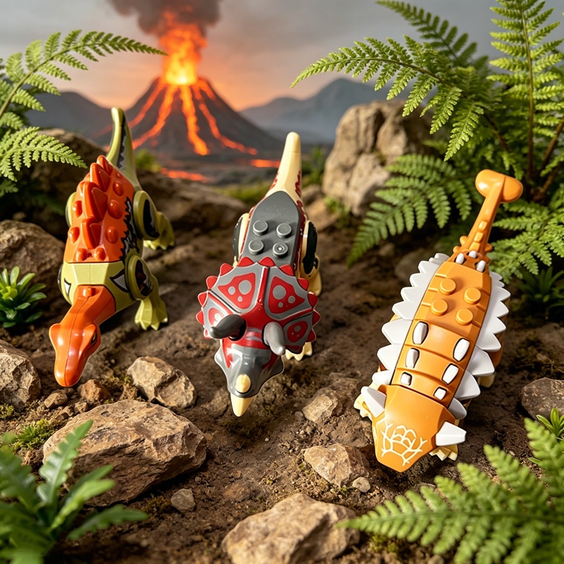 مكعبات بناء صغيرة لعالم الدينا - مراجعة Model Kit Dinosaur Bandai وسعره