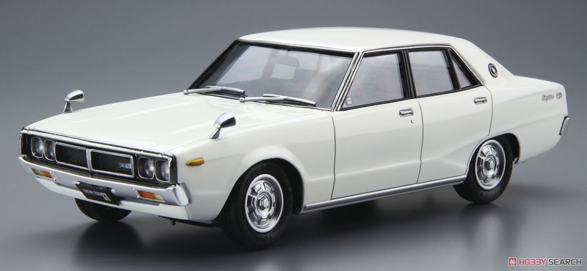 ثابت تجميعها نموذج سيارة Aoshi - مراجعة Model Kit Nissan Skyline وسعره