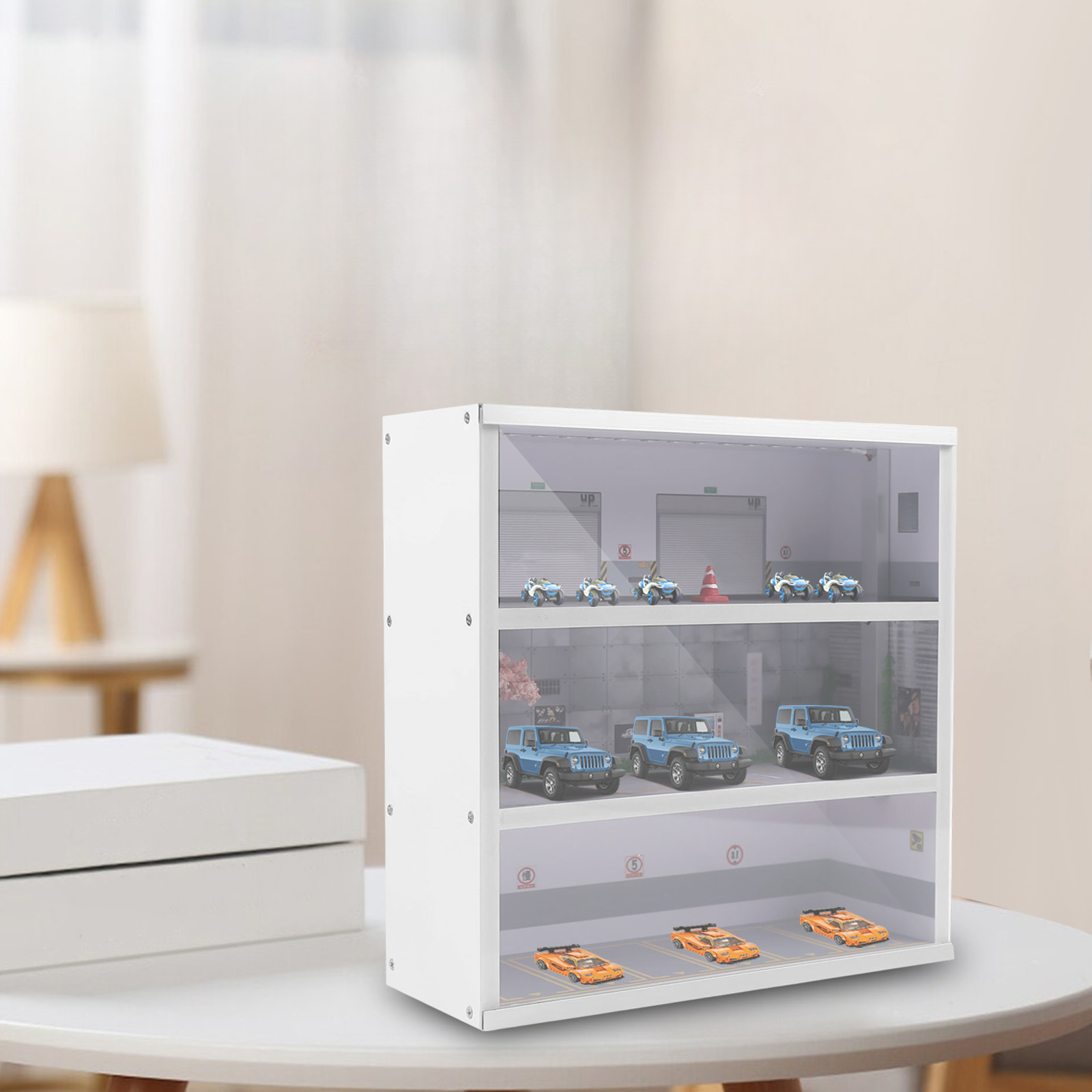 صندوق عرض محاكاة لموقف سيارات  - مراجعة Model Kit Display Case وسعره