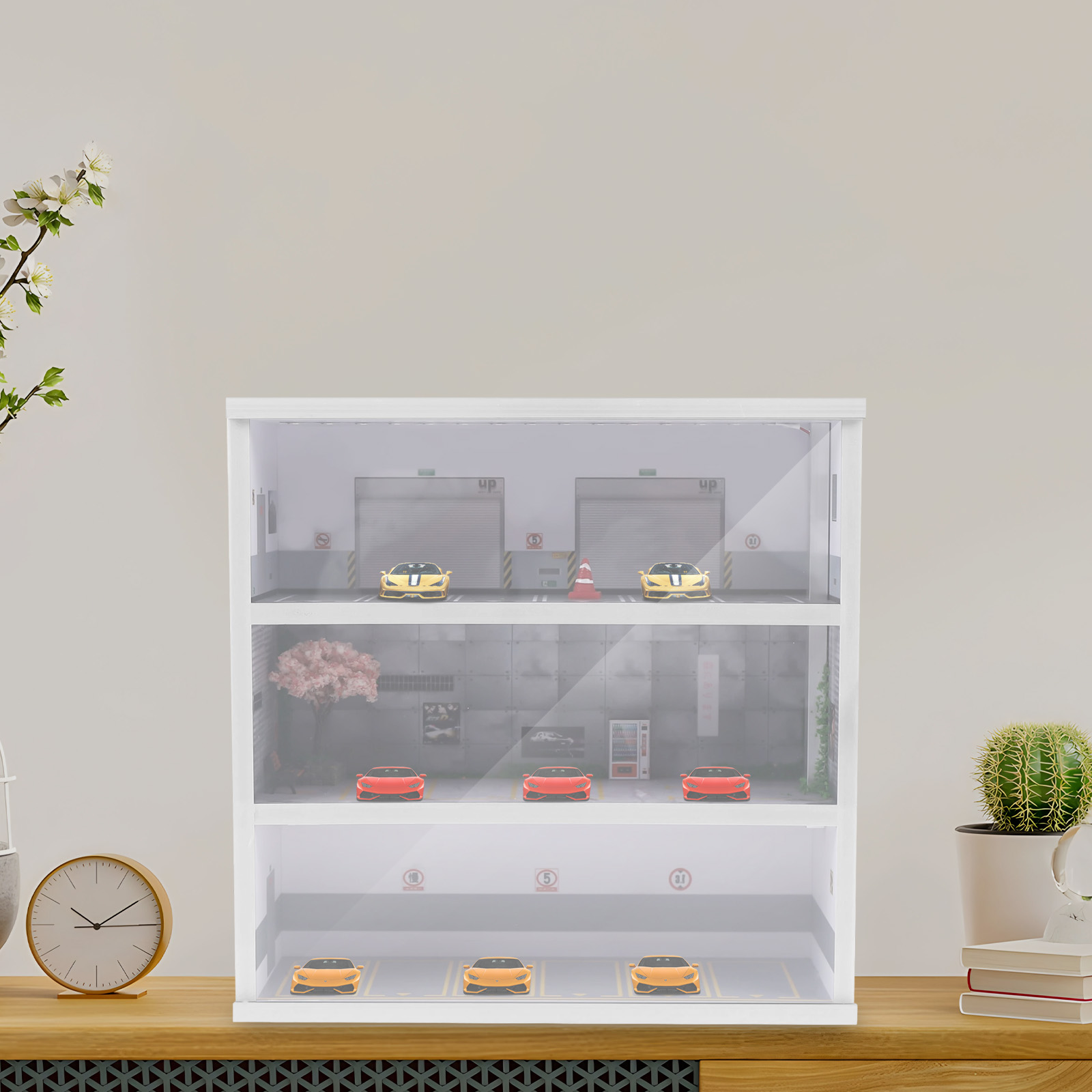 صندوق عرض محاكاة لموقف سيارات  - مراجعة Model Kit Display Case وسعره