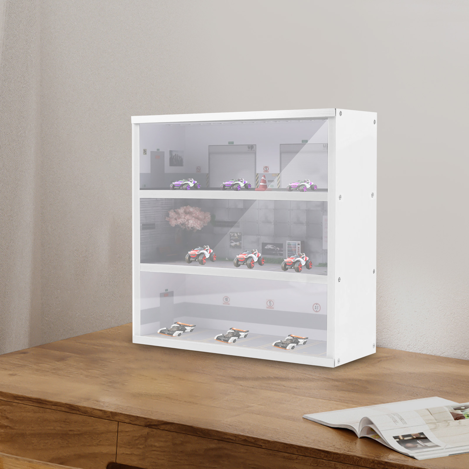 صندوق عرض محاكاة لموقف سيارات  - مراجعة Model Kit Display Case وسعره