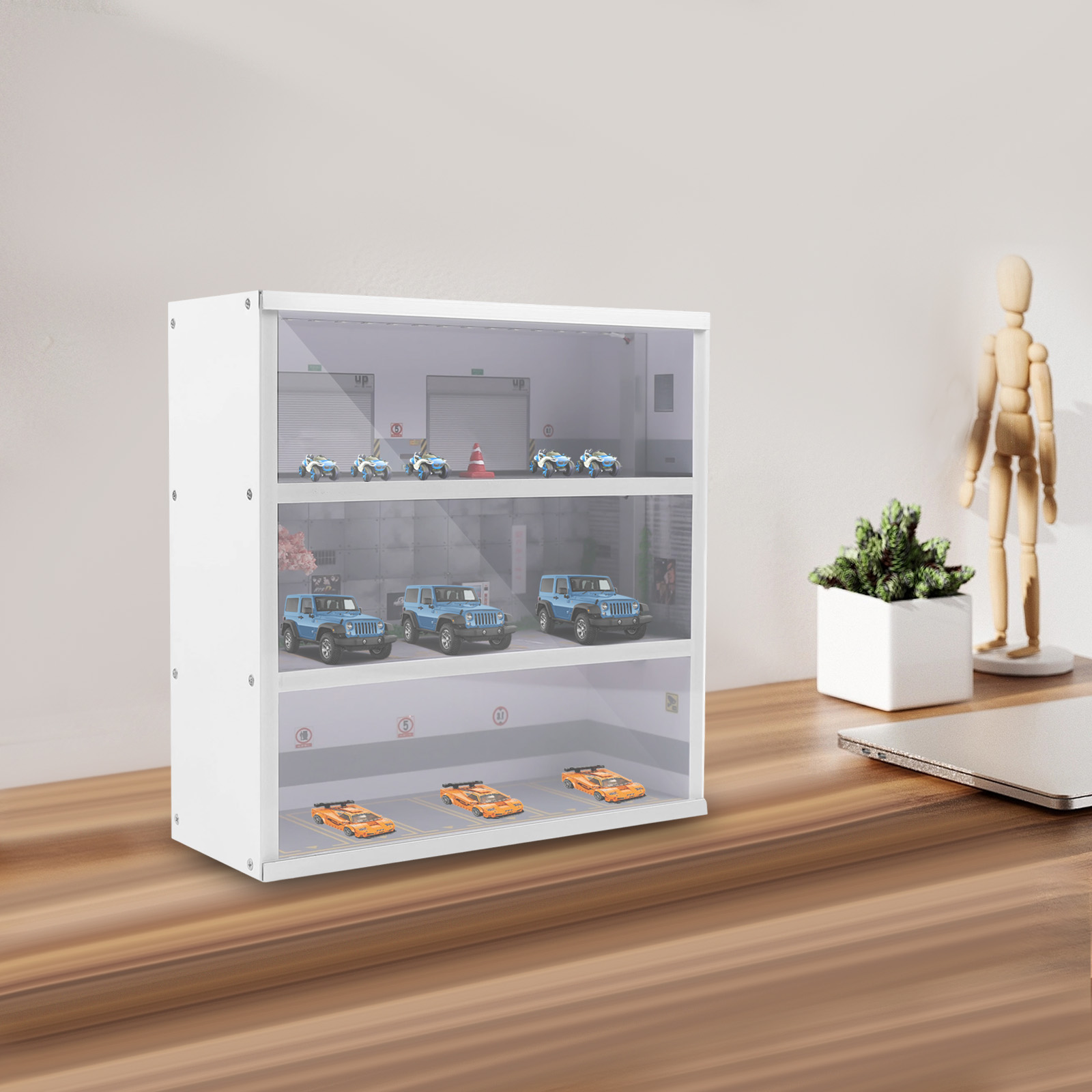 صندوق عرض محاكاة لموقف سيارات  - مراجعة Model Kit Display Case وسعره