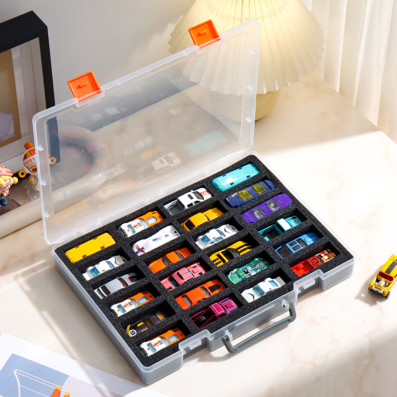 صندوق تخزين سيارات بلون النار، - مراجعة Model Kit Display Case وسعره