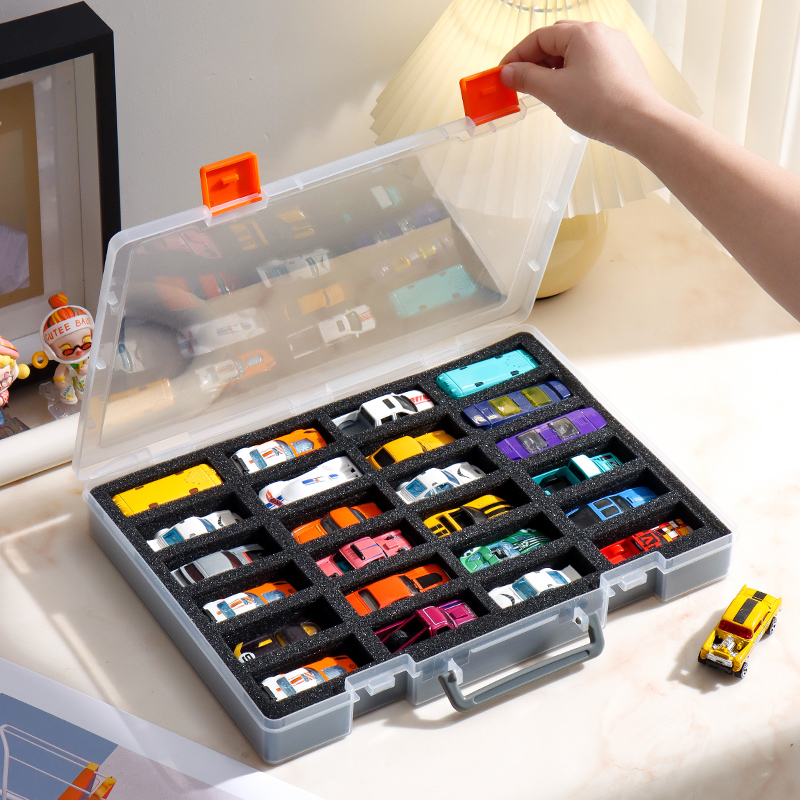 صندوق تخزين سيارات بلون النار، - مراجعة Model Kit Display Case وسعره