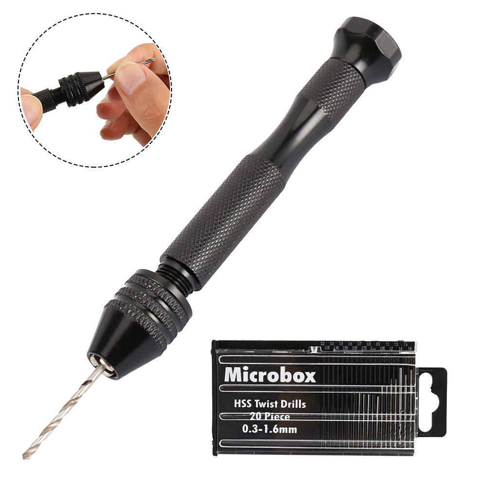 مصغرة تويست لقم الثقب مجموعة ، - مراجعة Pin Vice Micro وسعره