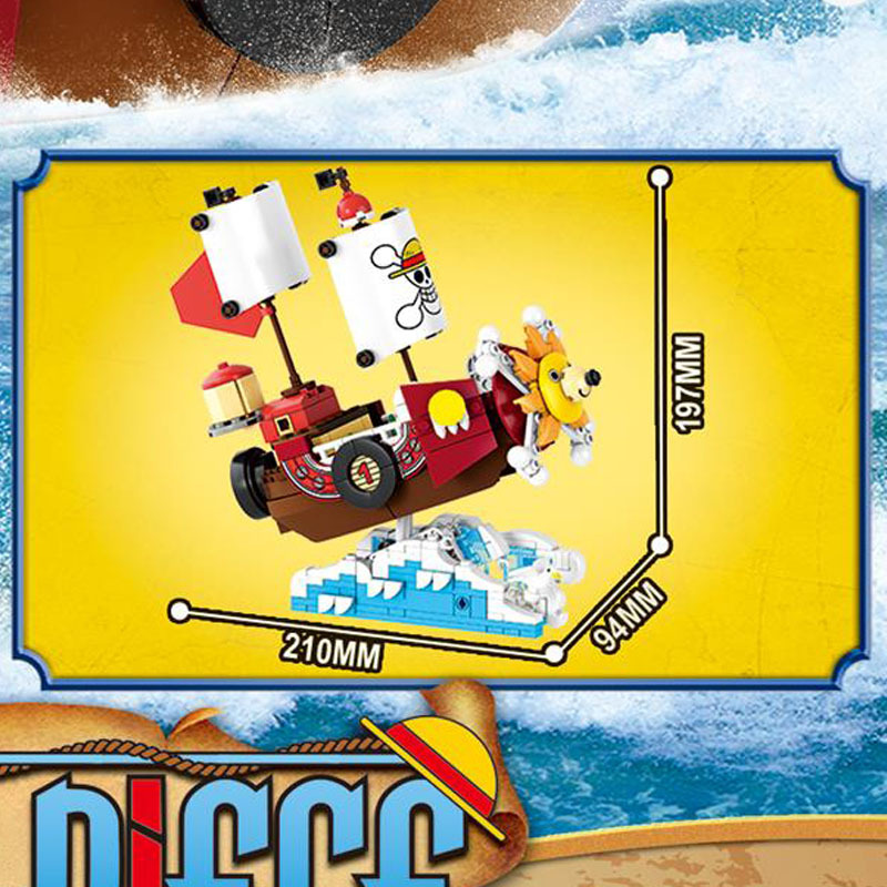 مجموعة مكعبات بناء ميكرو 4 في  - مراجعة Model Kit Thousand Sunny وسعره