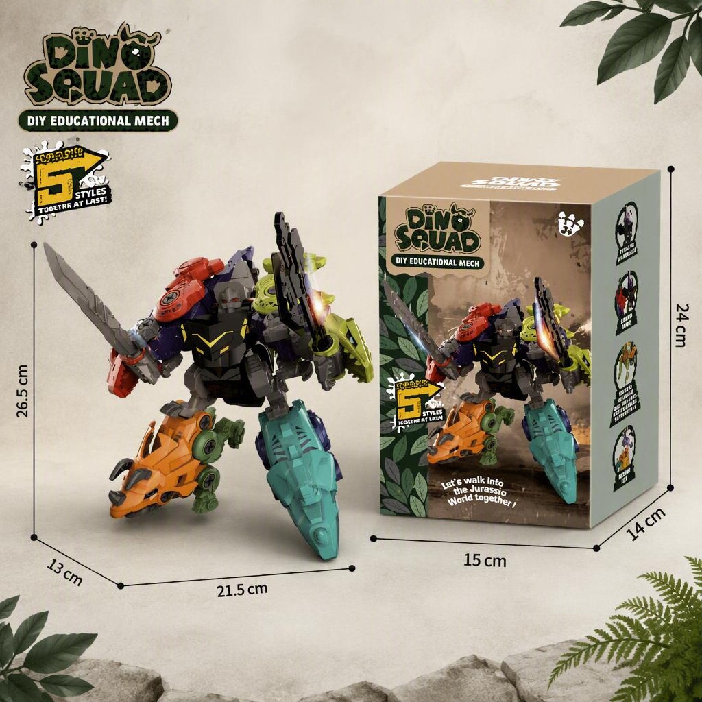 5 في 1 الأطفال الجمعية ديناصور - مراجعة Model Kit Dinosaur Bandai وسعره
