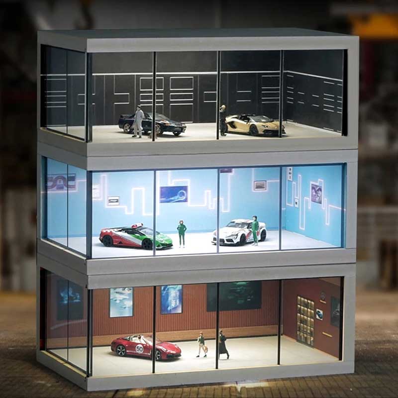 1/64 محاكاة مصغرة الشكل المشهد - مراجعة Model Kit Display Case وسعره