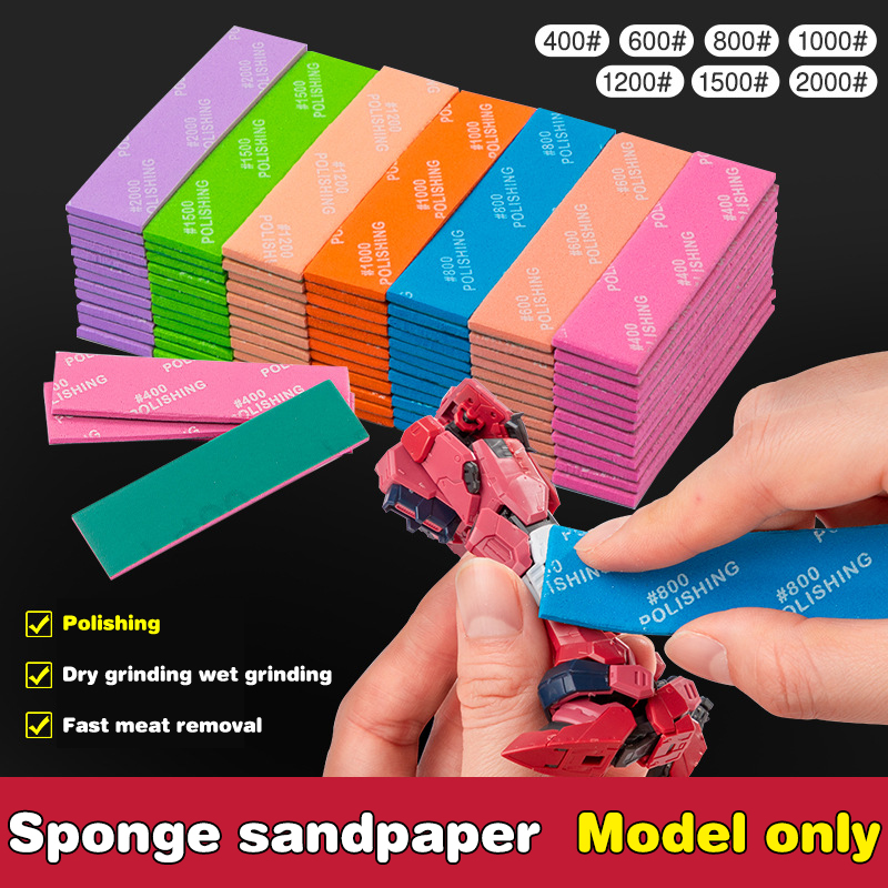 9 قطع/مجموعة 400~1200 عصا صقل  - مراجعة Model Kit Tools وسعره